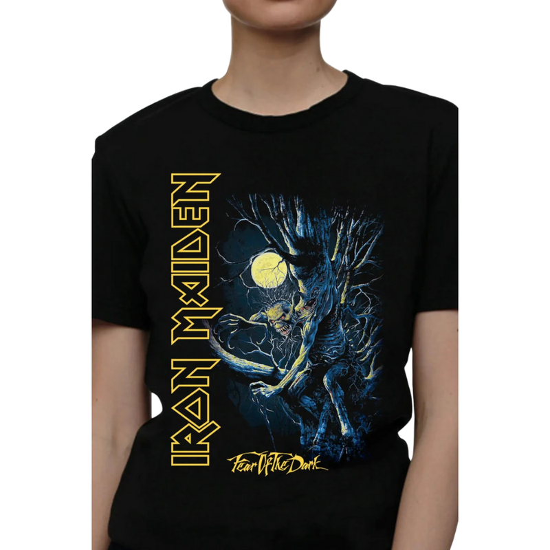 Camiseta Manga Curta Iron Maiden - Fear Of The Dark