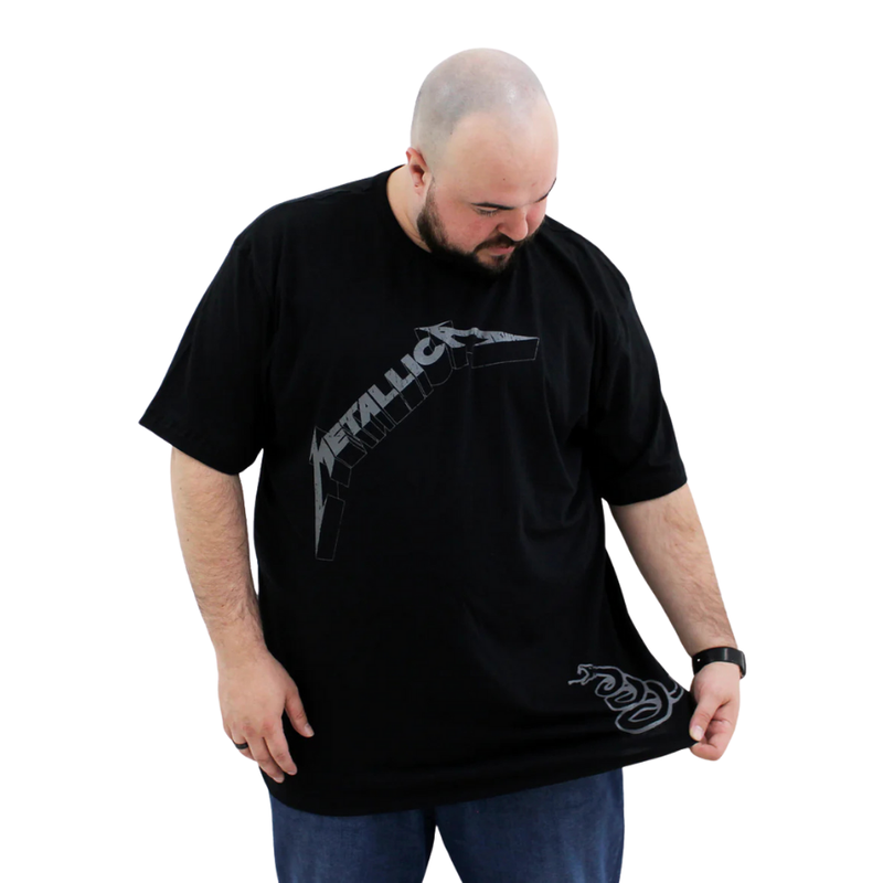 Camiseta Manga Curta Metallica - Black Album