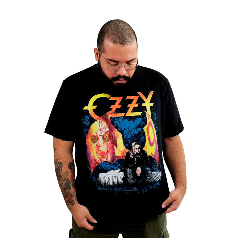 Camiseta Manga Curta Ozzy Osbourne - Patient Number 9 Wings