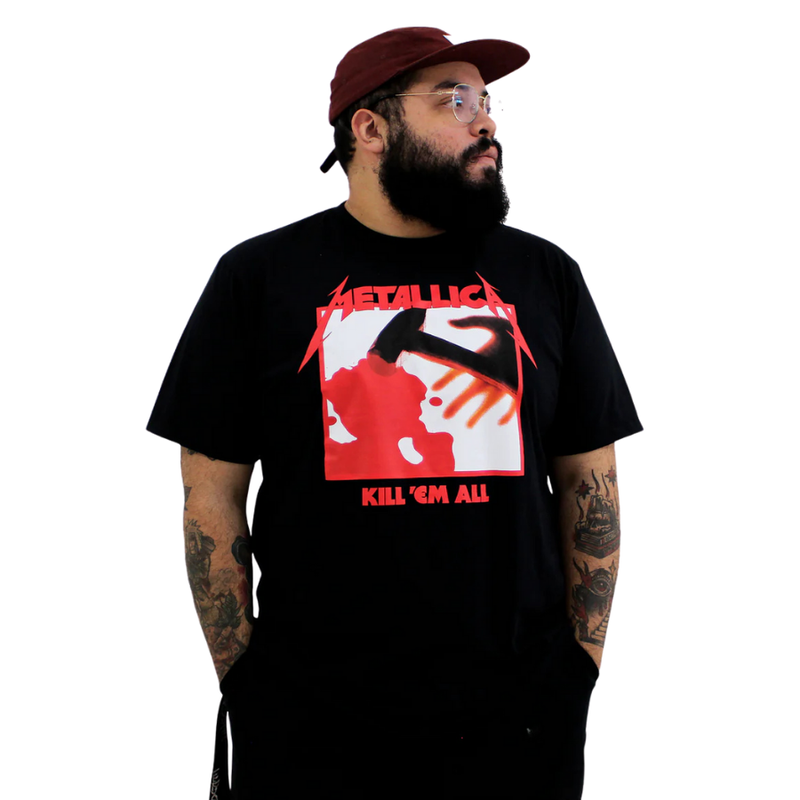 Camiseta Manga Curta Metallica - Kill 'Em All