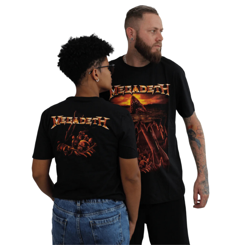 Camiseta Manga Curta Megadeth - Shark Nukes