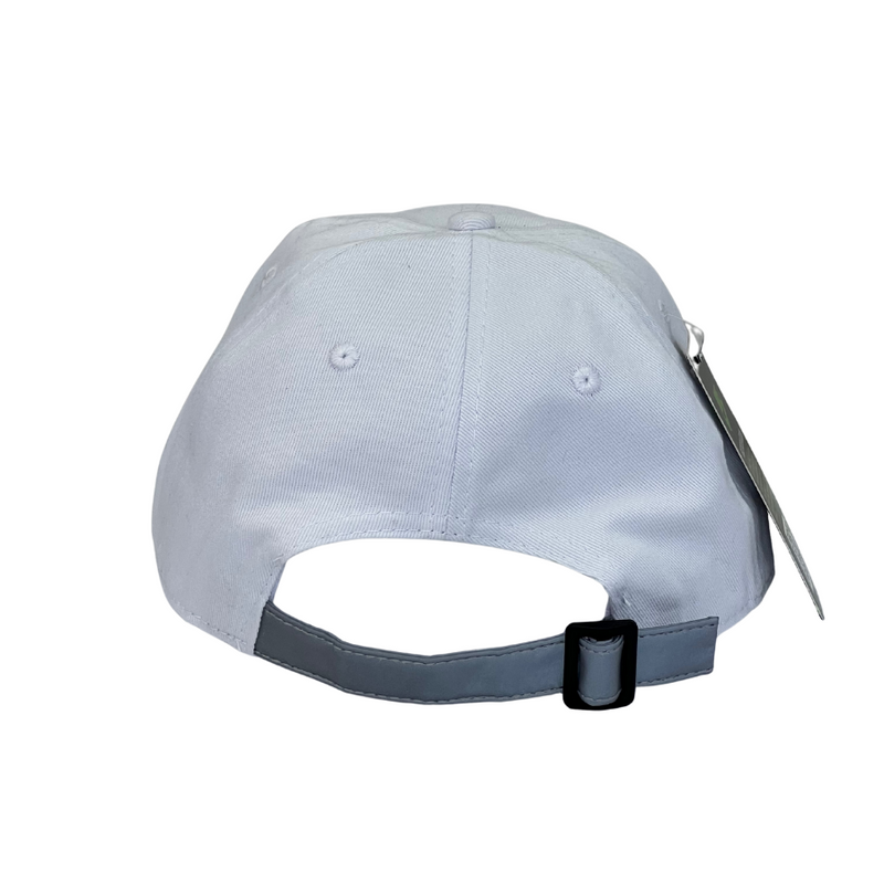 Boné Casual Nike Basics - Cor Branco  Logo Cinza