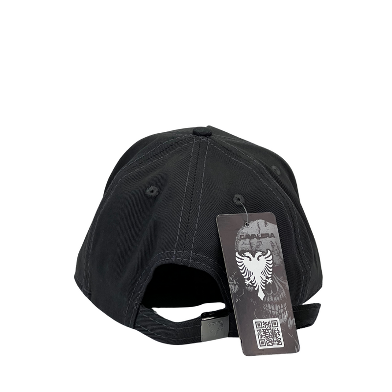 Boné Urbano Cavalera BIG - Cor Cinza  Logo Preto