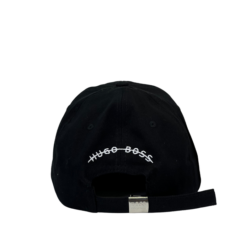 Boné Urbano Hugo Boss GRIFE 2 - Cor Preto  Logo Branco
