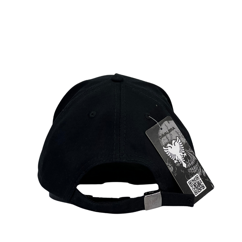 Boné Destroyed Cavalera BIG - Cor Preto  Logo Marrom