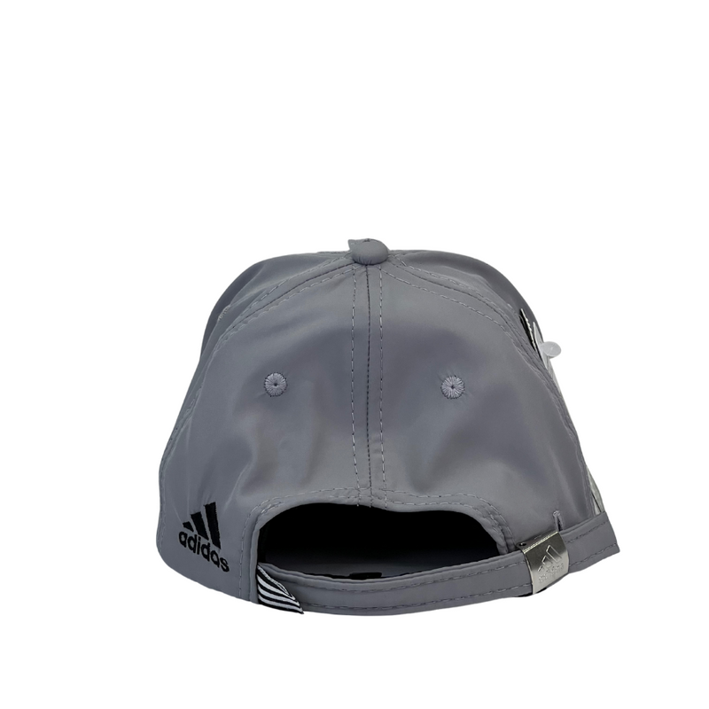 Boné Urbano Adidas Pontilhado - Cor Cinza  Logo Preto