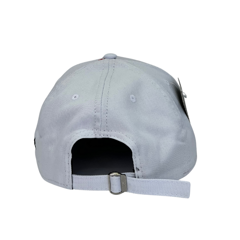 Boné Destroyed New York Yankees - Cor Branco  Logo Preto