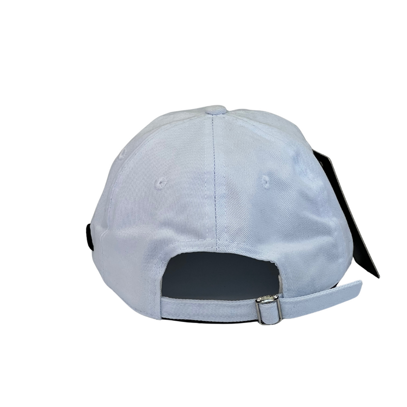 Boné Casual Adidas Basics 3 - Cor Branco  Logo Preto