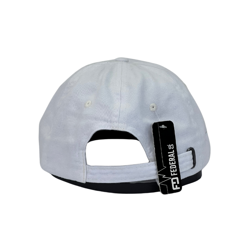 Boné Casual California West Coast - Cor Branco  Logo Preto